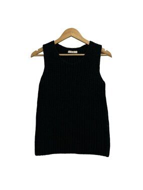 Celine Sleeveless Sweater S Black